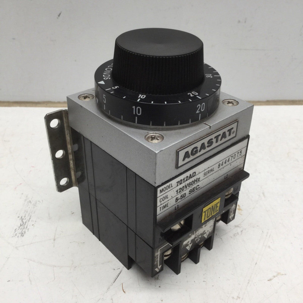 AGASTAT 7012AD Time Delay Relay 5-50 SEC 120VAC / 60Hz