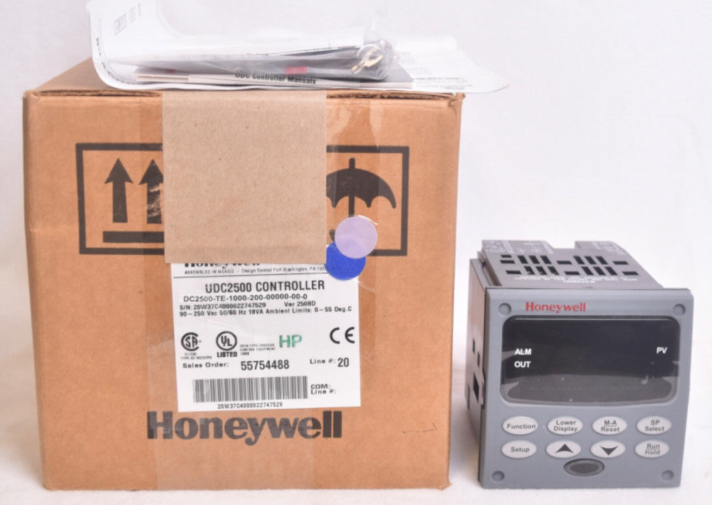 Honeywell UDC2500 Digital Controller DC2500-TE-1000-200-00000-00-0