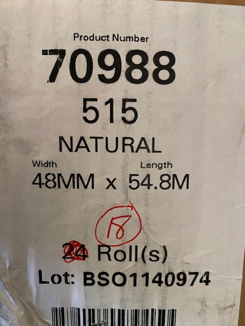 (18 ROLLS) Intertape® 70988 515 Utility Masking Tape, 48 mm W x 54.8 m