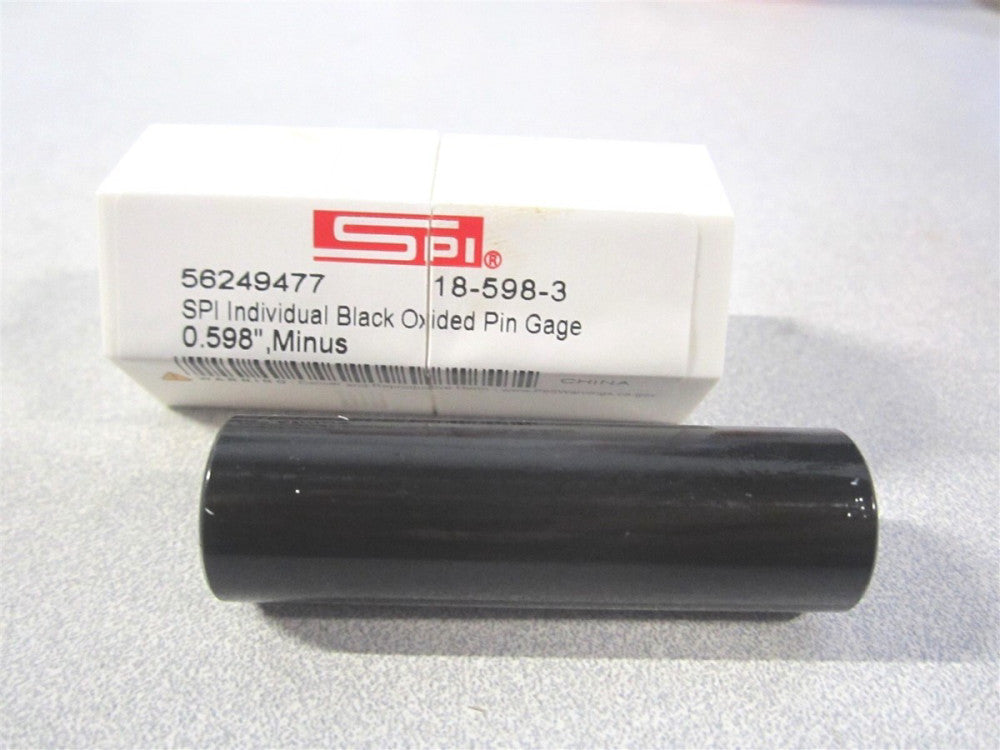 Spi (15-598-3) 0.5980" Black Oxide Class ZZ Minus Plug & Pin Gage