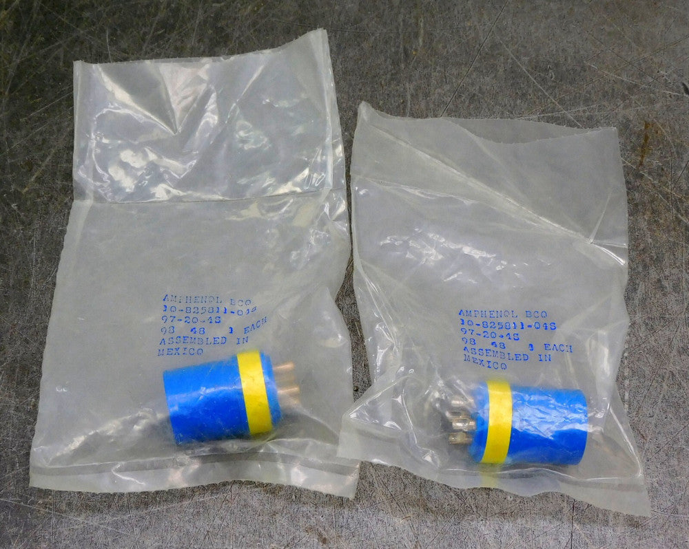 Amphenol 97-20-4S Circular MIL Connector Shell Size 20 Lot of Two (2)