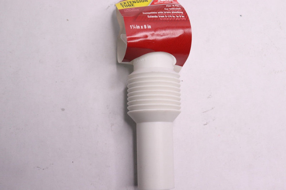 Ace Extension Tube Plastic 1-1/4" Dia. x 9" L 4238879