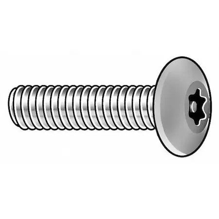 Tamper-Pruf Screws 91120 #10-24 X 1/2 In Torx Button Tamper Resistant Screw,