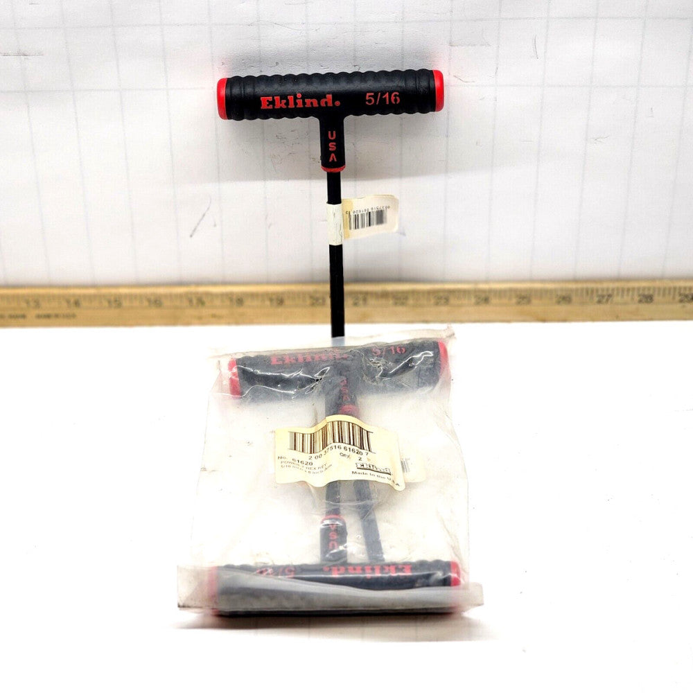 LOT OF 2 NEW ELKLIND 61620 POWER-T HEX KEY 5/16" X 6" ARM