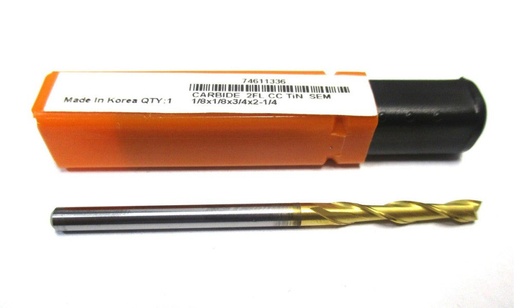 NEW (88249222) 1/32 x 1/8 x 1/16 x 1-1/2 2-Flute DE RH Carbide Ball End Mill