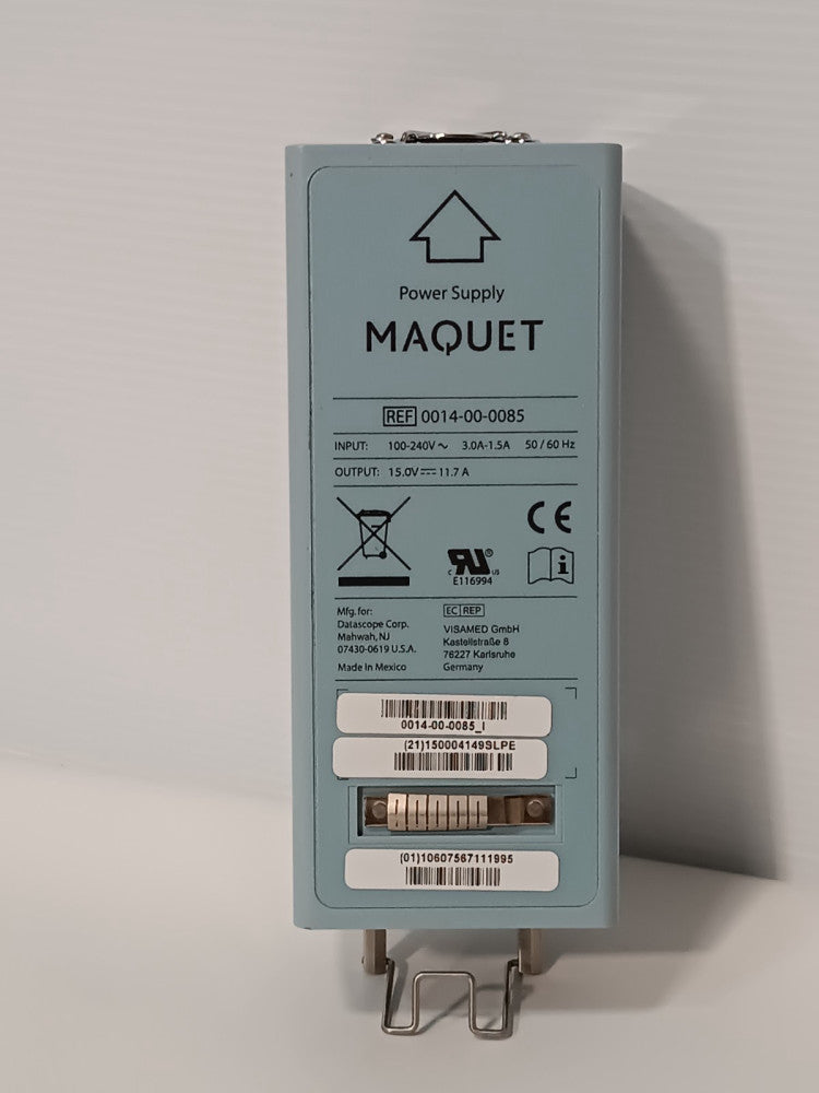 Datascope 0014-00-0085 Maquet Power Supply, In: 100-240vac  Out: 15vdc