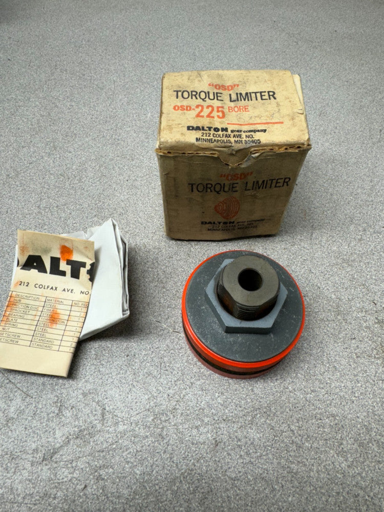 NEW IN BOX DALTON TORQUE LIMITER OSD-225