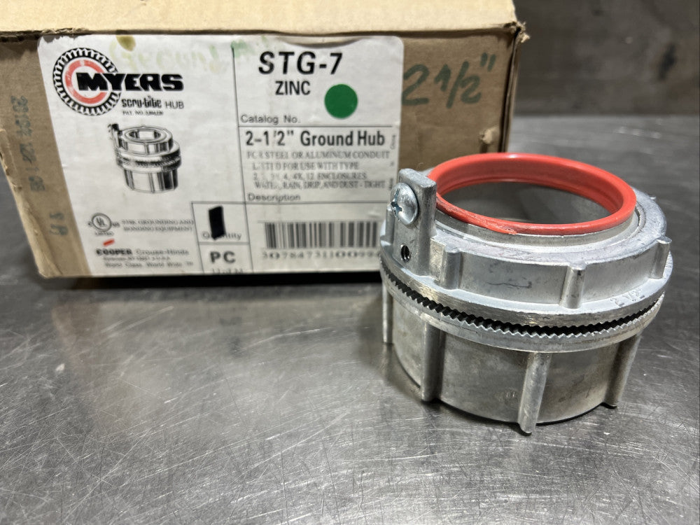 1 CROUSE-HINDS MYERS  STG-7  2-1/2"  GROUND HUB  FOR STEEL OR ALUMINUM CONDUIT
