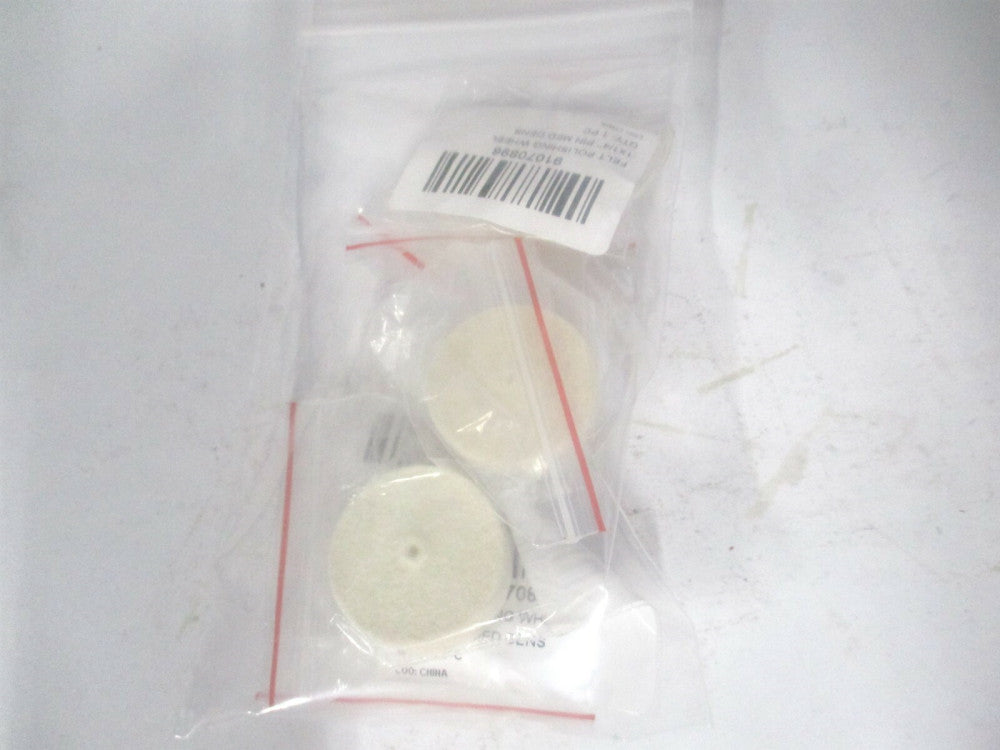 (516068) 1″ x 1/4″ x 1/4" Unmounted Medium Density Buffing Wheel - Pack of 5
