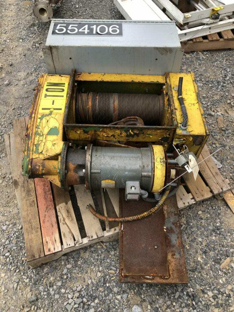 Robbins & Myers 50' X 1/4" Wire Rope / Cable Hoist 3HP 230/460V 3PH