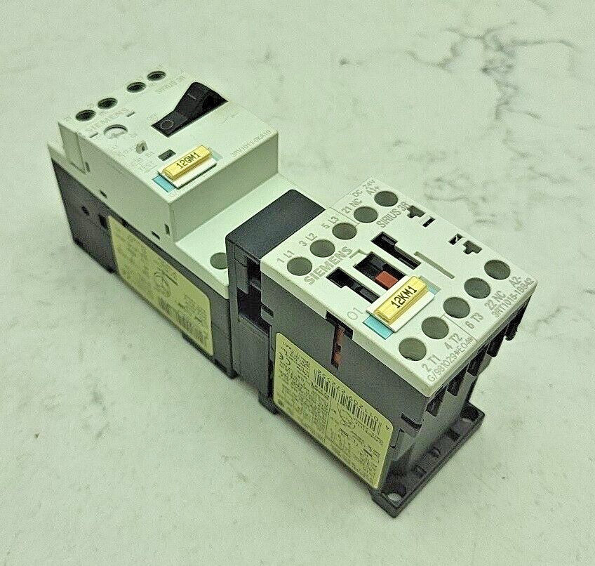 Siemens 3RV1011-0KA10 Circuit Breaker 1,25-0,9A w/ 3RT1015-1BB42 Contactor 24Vdc