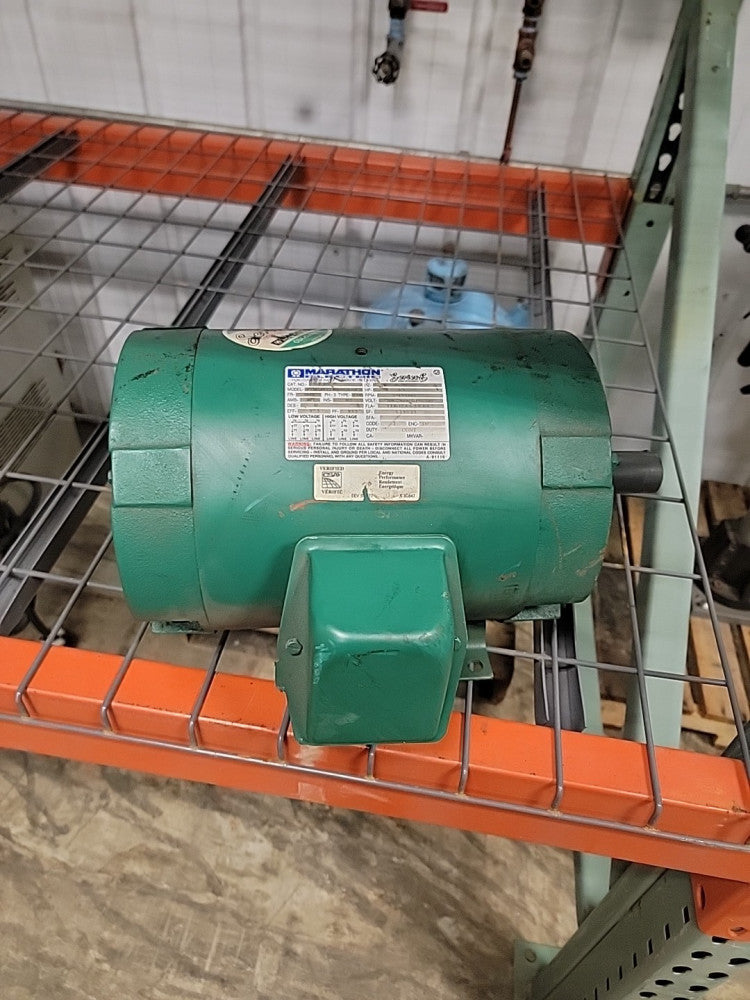 Marathon Series E  Cat # E719 Motor 5 hp 3 Phase Hz 60 Rpm 1745 New Old Stock