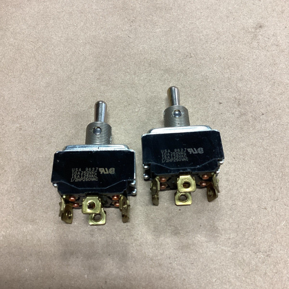 Lot Of 2 USA 9627 Toggle Switch 1/2 HP 250VAC BLACK *FREE SHIPPING*