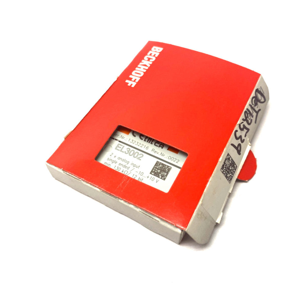 Beckhoff EL3002 EtherCAT 2-Channel Analog Input Terminal