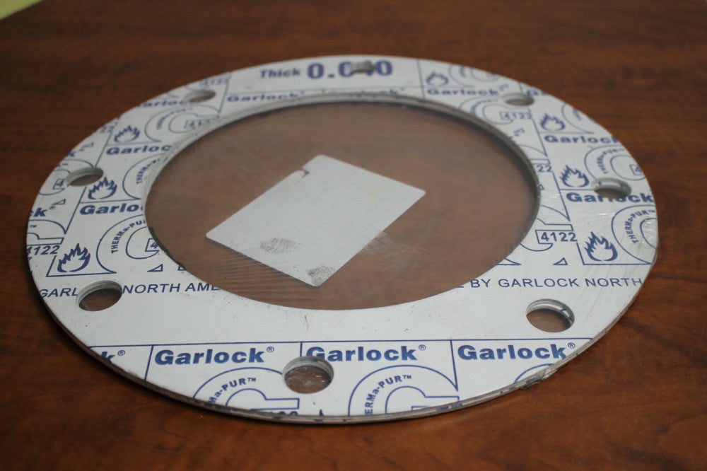 Garlock 4122 Therma-Pur 8" Gasket 150# FF .125 Thick 304SS High Temp