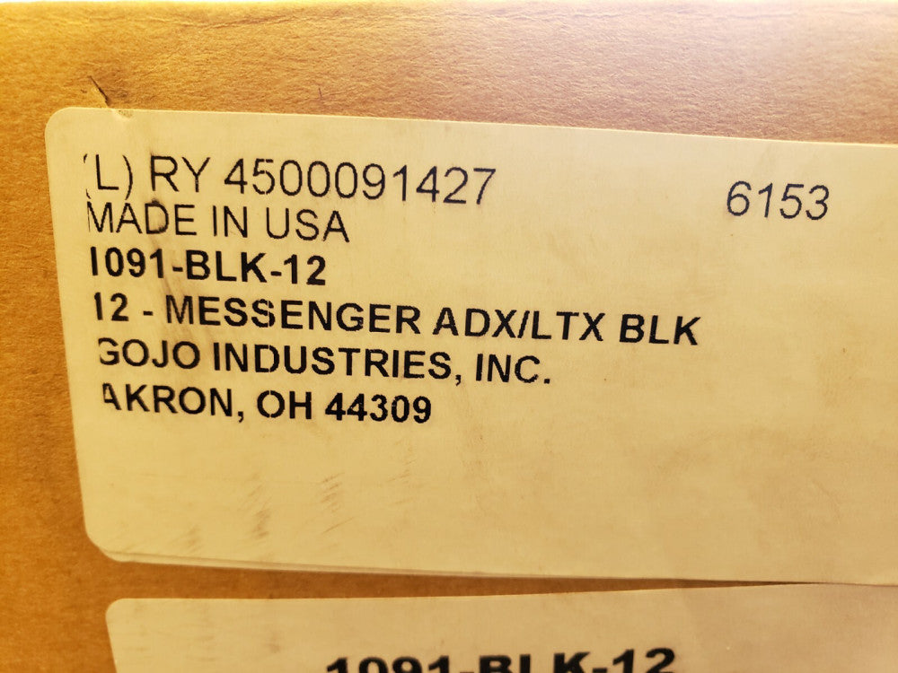 1091-Blk-12 Messenger Dispenser Station Adx & Ltx, Black, Pk12 (G1-2)