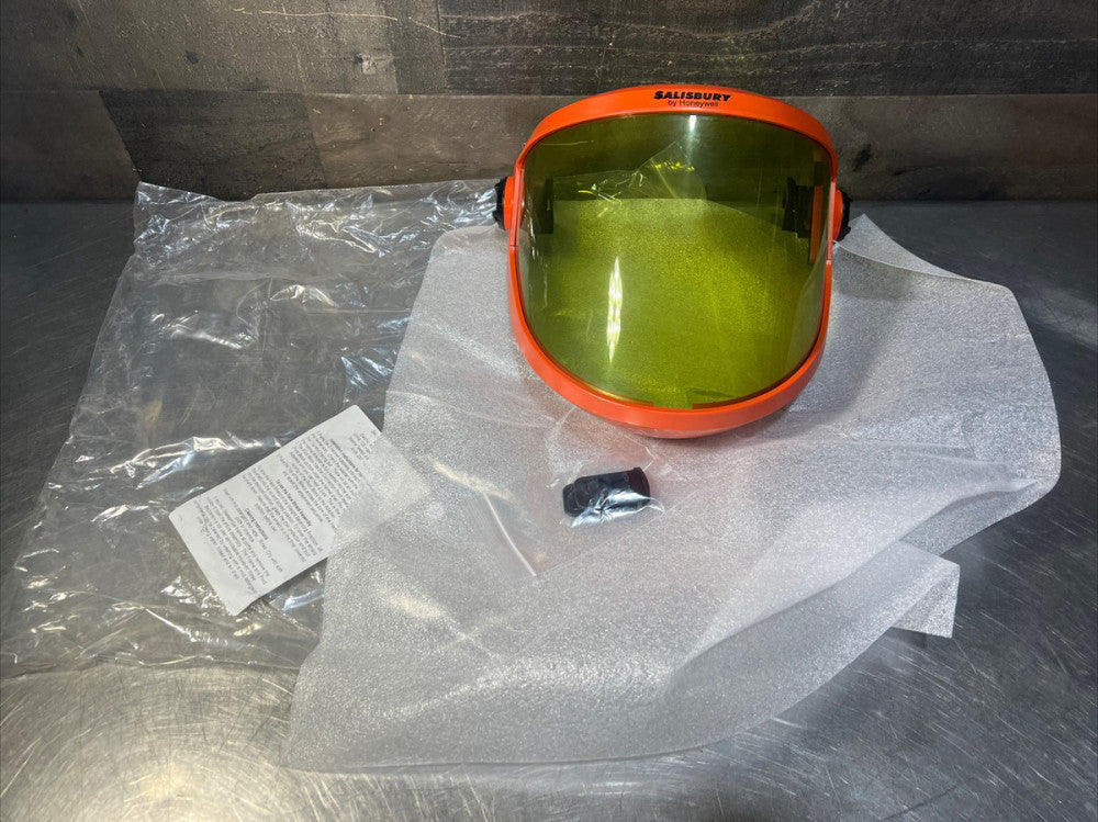 Nos Surplus SALISBURY AS1200 ELECTRIC ARC FLASH FACE SHIELD BY HONEYWELL