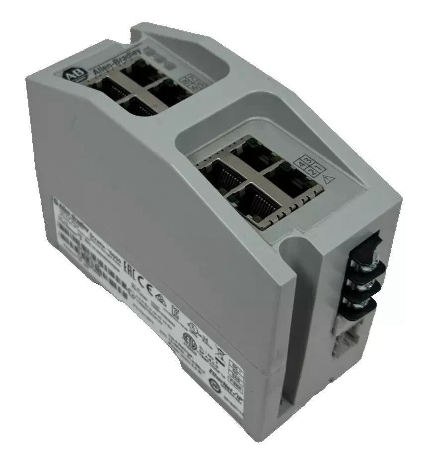 ALLEN BRADLEY 1783-EMS08T STRATIX 6000 ETHERNET SWITCH 8-PORT SER. B PRE-OWNED