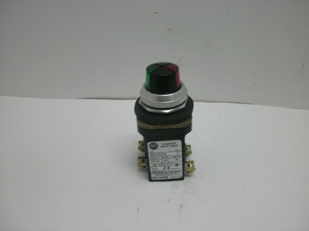 ALLEN BRADLEY 800T-PC216XGXR SER N CLUSTER PILOT LIGHT RED/GREEN 120V AC 4.6W