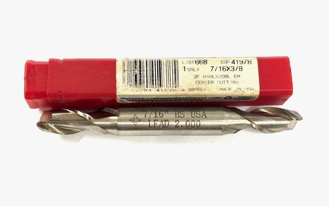 CLEVELAND TWIST 2F HIHLX/DBL EM CENTER CUTTING 7/16" HS LEAD 2.000 END MILL