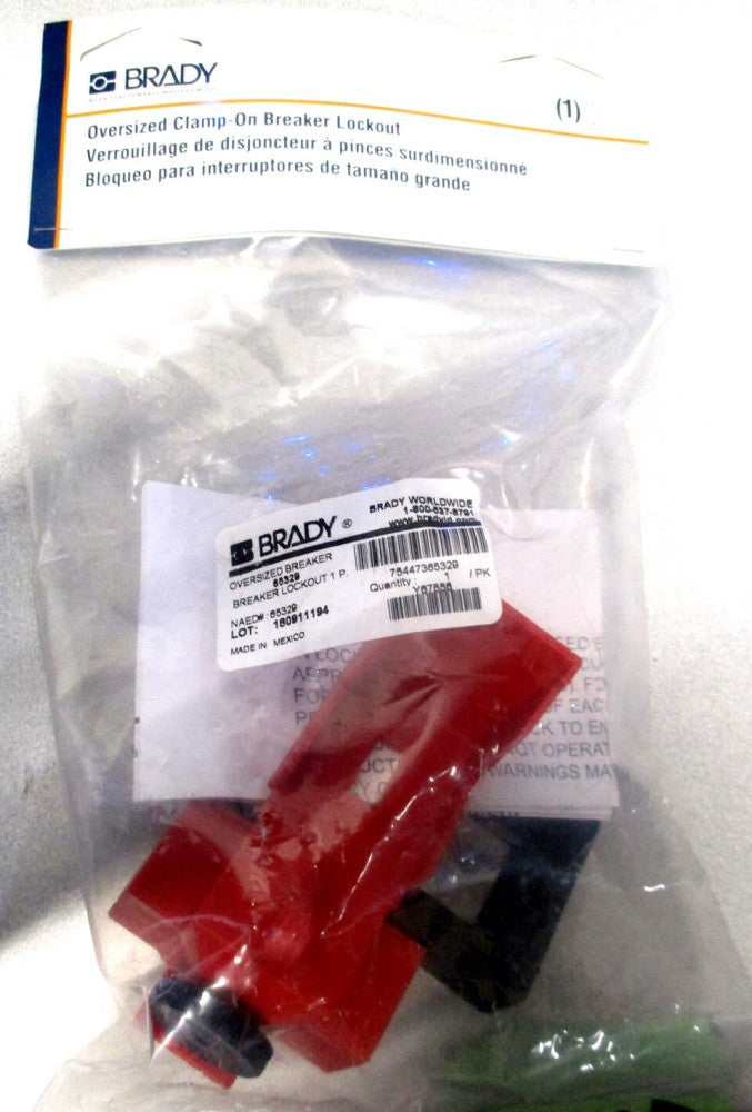 Brady (65329) 480/600 V Polypropylene & Nylon Clamp-On Oversized Breaker Lockout