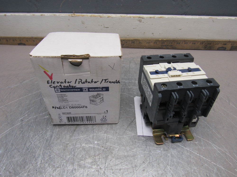 TELEMECANIQUE LC1D80004F6 CONTACTOR 37KW@400V 60HP@460V 110V-COIL NEW IN BOX !!