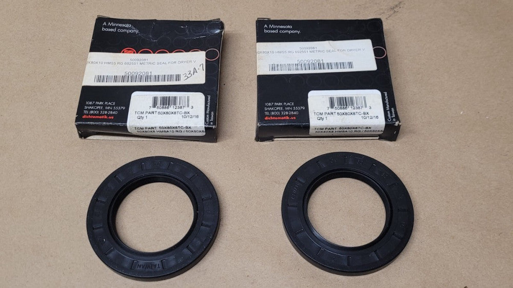 Lot Of 2 TCM 50x80x8 TC-BX Oil Seals