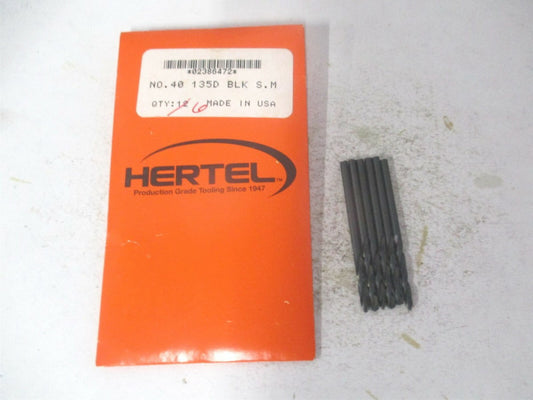 (2386472) #40 13/16" x 1-13/16" 135° Spiral Flute HSS Machine Drill Bit - Qty 6