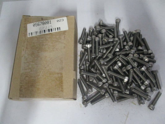 (R40638481) #10-32 UNF 18-8 Stainless Steel Hex Socket Cap Screw - Pack of 100 