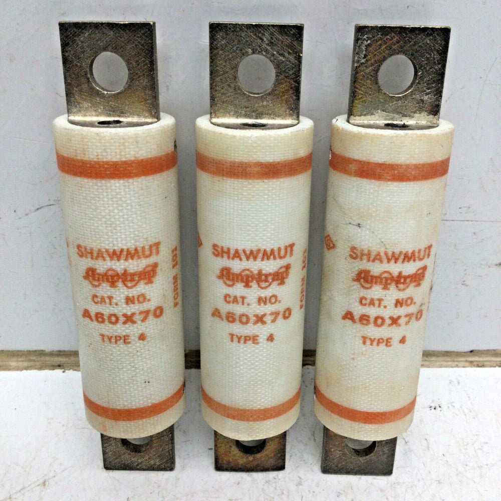 GOULD FERRAZ SHAWMUT A60X70 AMPTRAP TYPE 4 FUSE 70 AMP 600V (3 PACK)