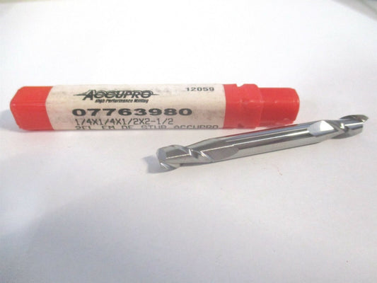 (12185095) 1/4" x 1/2" x 1/4" x 2-1/2" OAL Solid Carbide 2 Flute Square End Mill