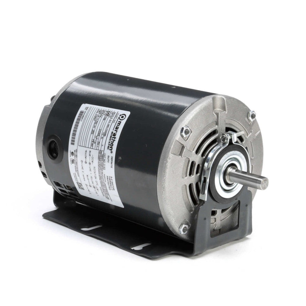 Marathon D163 Electric Motor 1/2 HP 1725 Rpm 1PH 230 Volt 48Z Frame 048S17D2088