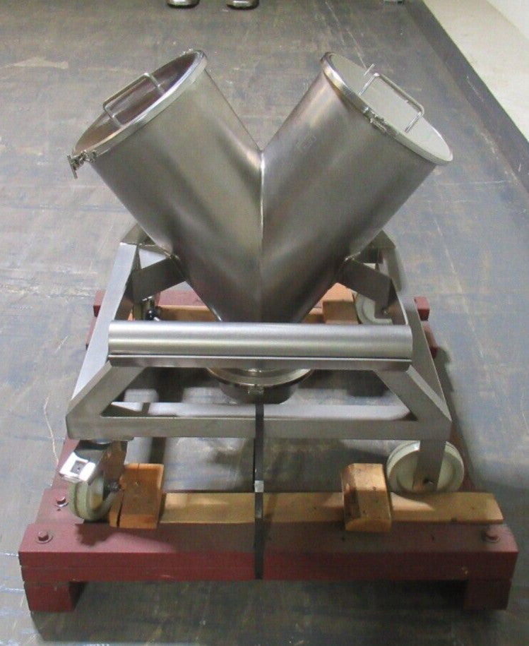 Bohle 1.5 cu.ft. Stainless V-Blending/Twin Shell Container for Bohle PM Blender