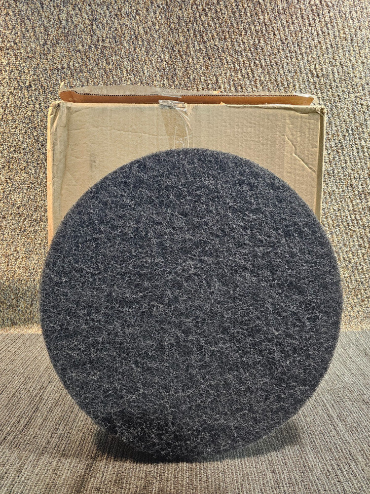 (QTY 5) Handy-Klenz 09380023 20" 508mm Black Stripping Floor Pad Round