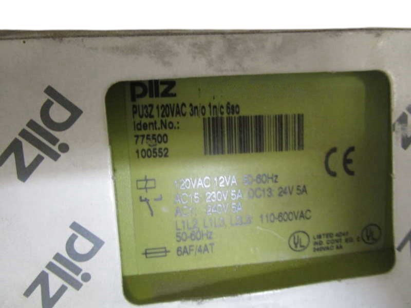 PILZ PU3Z120VAC 3n/o 1n/c 6so NSMP