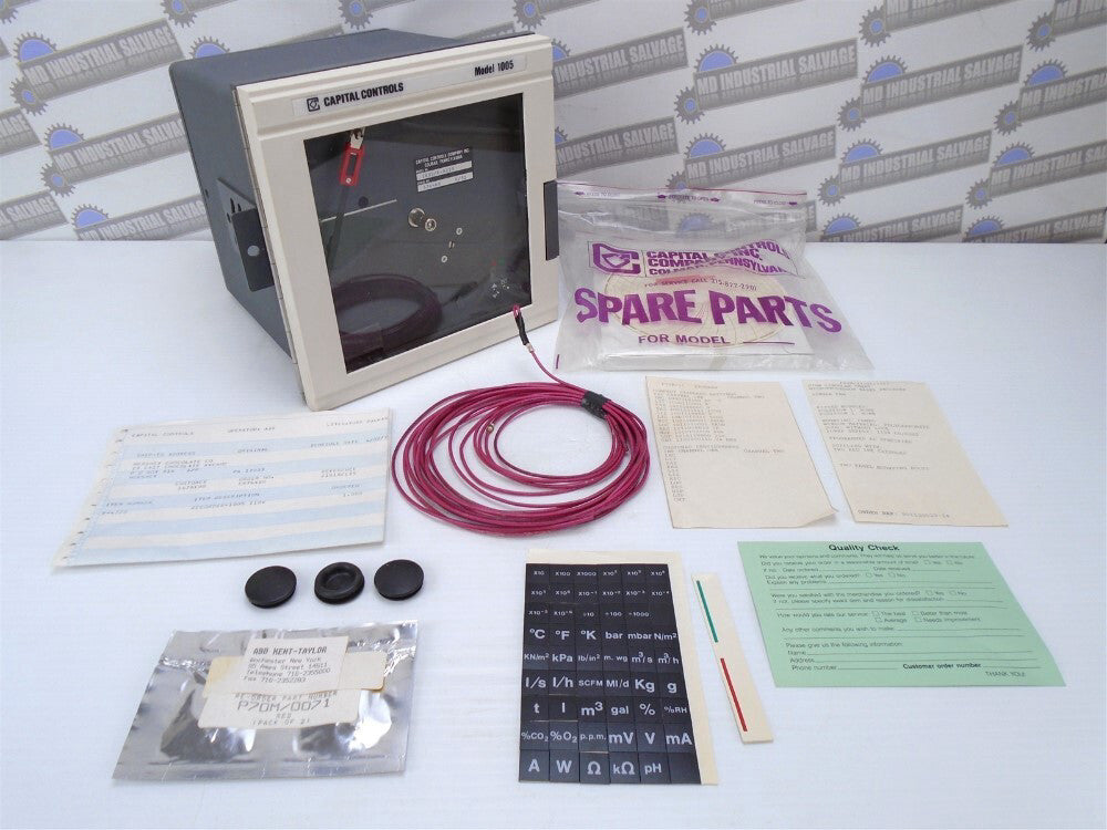 CAPITAL CONTROLS - 1005 - R4220 Circular CHART RECORDER w/CHARTS - (NEW in BOX)