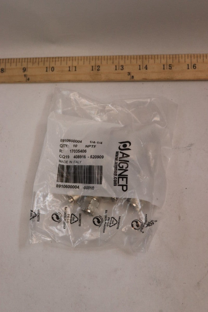 (10-Pk) Swivel Elbow Female 1/4" OD x 1/4" NPT 8910600004