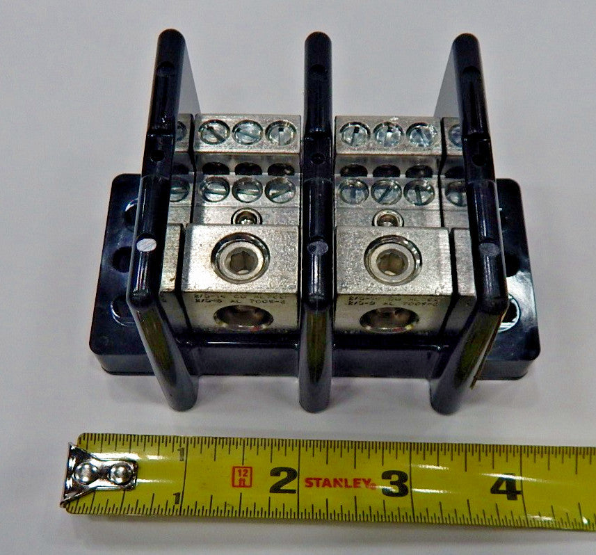 BUSSMANN 16021-2 Power Distr Block,Al/Cu,600V AC/DC 3ZJC2