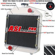ASI Aluminum Radiator For Yanmar Tractor Models 240 1700 2000 YM240 124460-44501