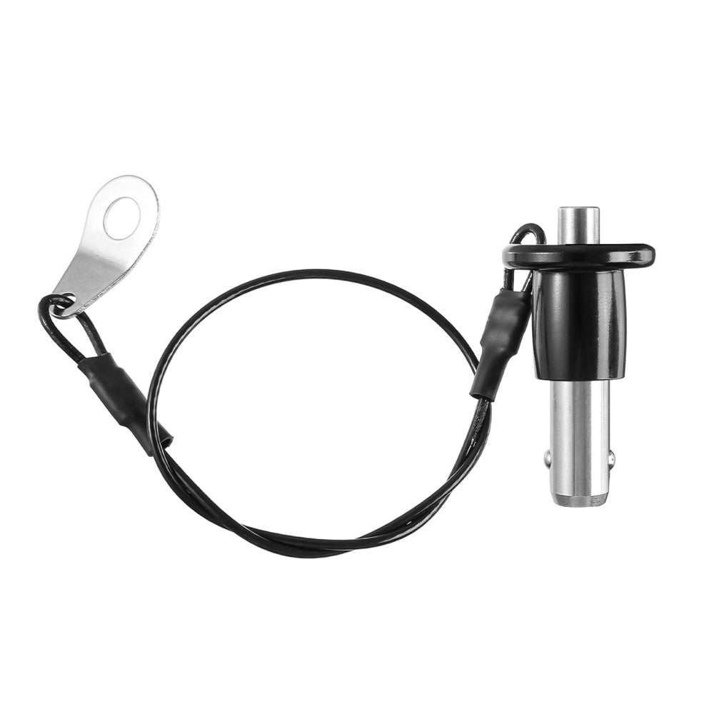 6mmx15mm Quick Release Pin 304 Stainless Steel Ball Lock with Lanyard Round