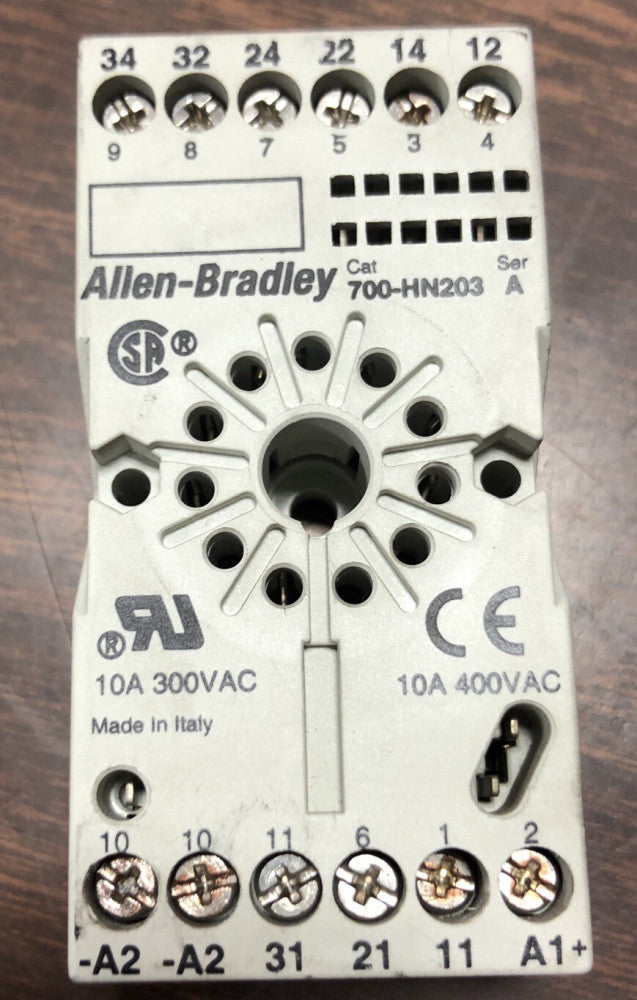 ALLEN-BRADLEY For 700-HAX3Z24 RELAY SOCKET 700-HN203 A 10 A 300V        E22