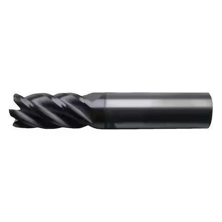 Cleveland C60608 5-Flute Carbide Hp Crn Rad Single End Mill For Ferrous Matl