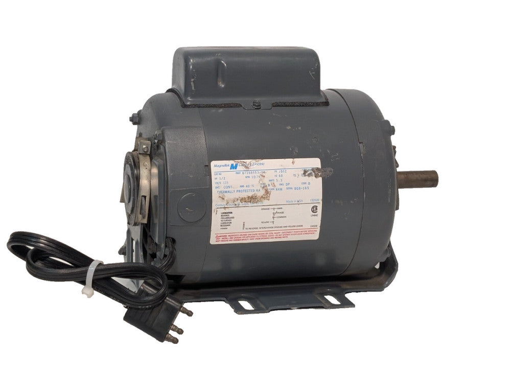 Magnetek Century Electric 8-168553-02 Motor 1/2HP, 1075RPM, 1PH, Made in USA
