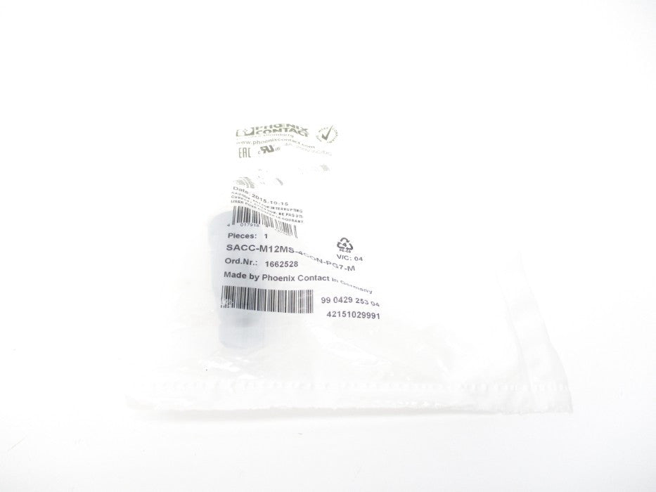PHOENIX CONTACT SACC-M12MS-4CON-PG7-M 1662528 NSMP