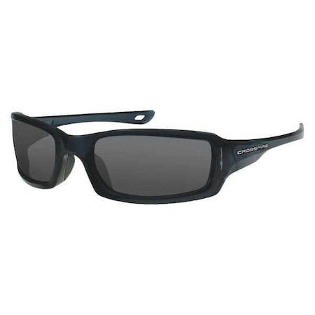 Crossfire 20291 M6a, Safety Glasses Anti-Scratch, Gray Lens, Full-Frame,