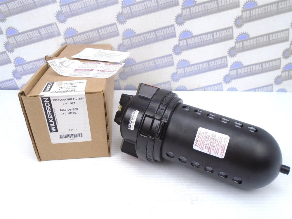 WILKERSON - M30-06-S00 - COALESCING FILTER - 3/4"NPT - 0.5m - 150psi 150cfm NEW