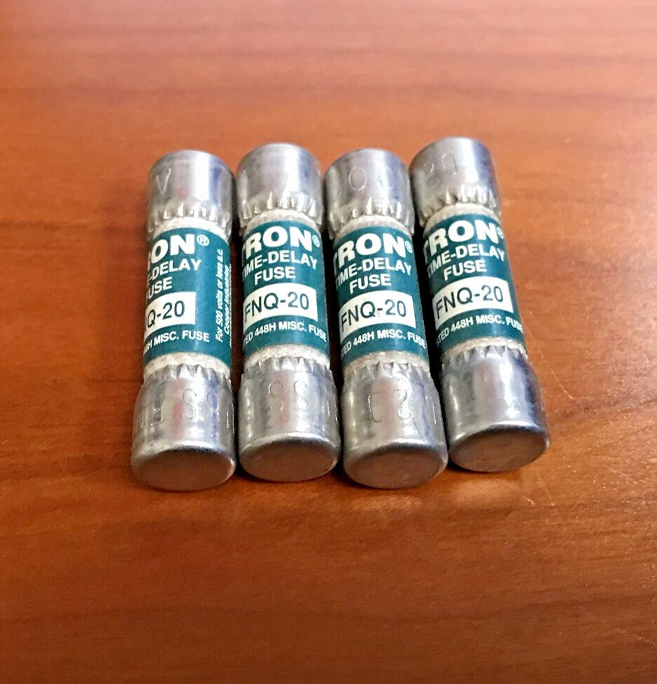 (Lot of 4) Bussmann TRON FNQ-20 20A 500V Fuse