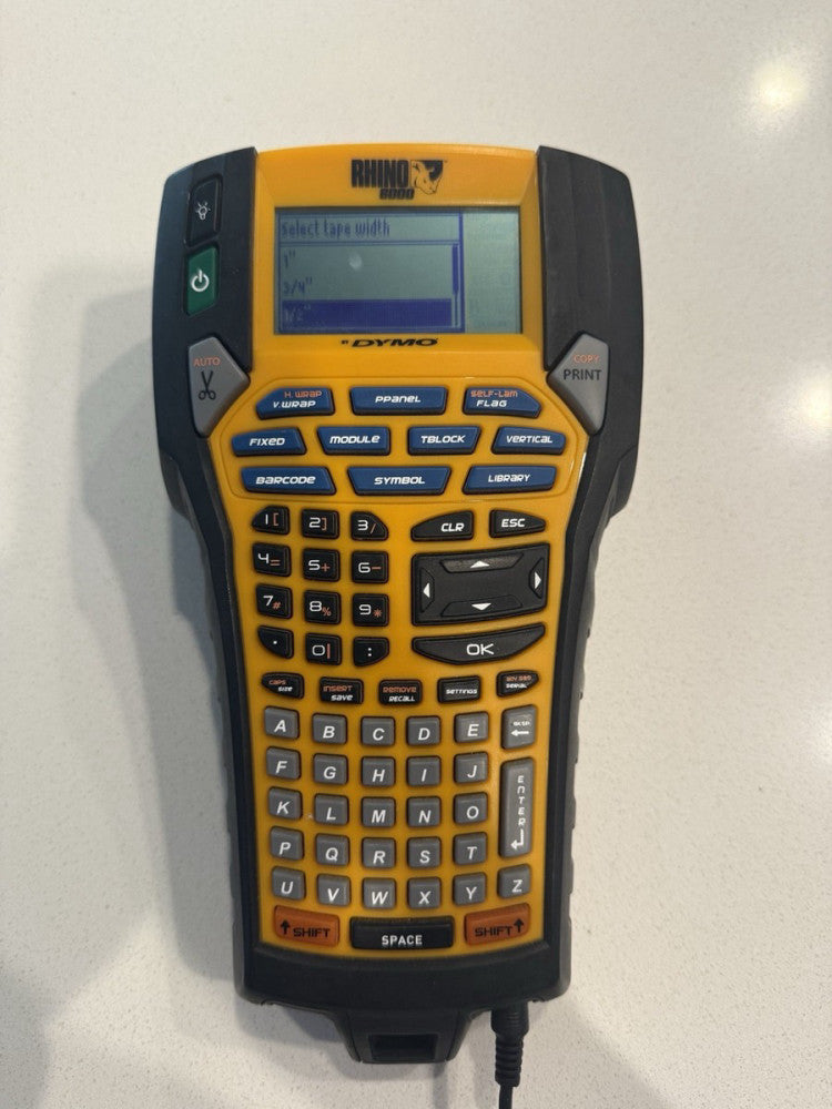 DYMO RHINO 6000 Industrial Label Maker Rechargeable W Charger NO Battery