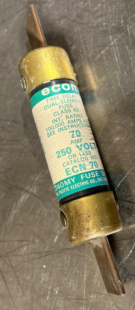 Econ ECN70 70-Amp 250V Fuses Nos Surplus