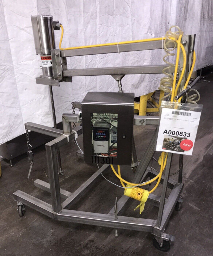 ADMIX 100RXD ROTOMIXX Batch Mixer with MHL-101-SS Portable Lift Stand